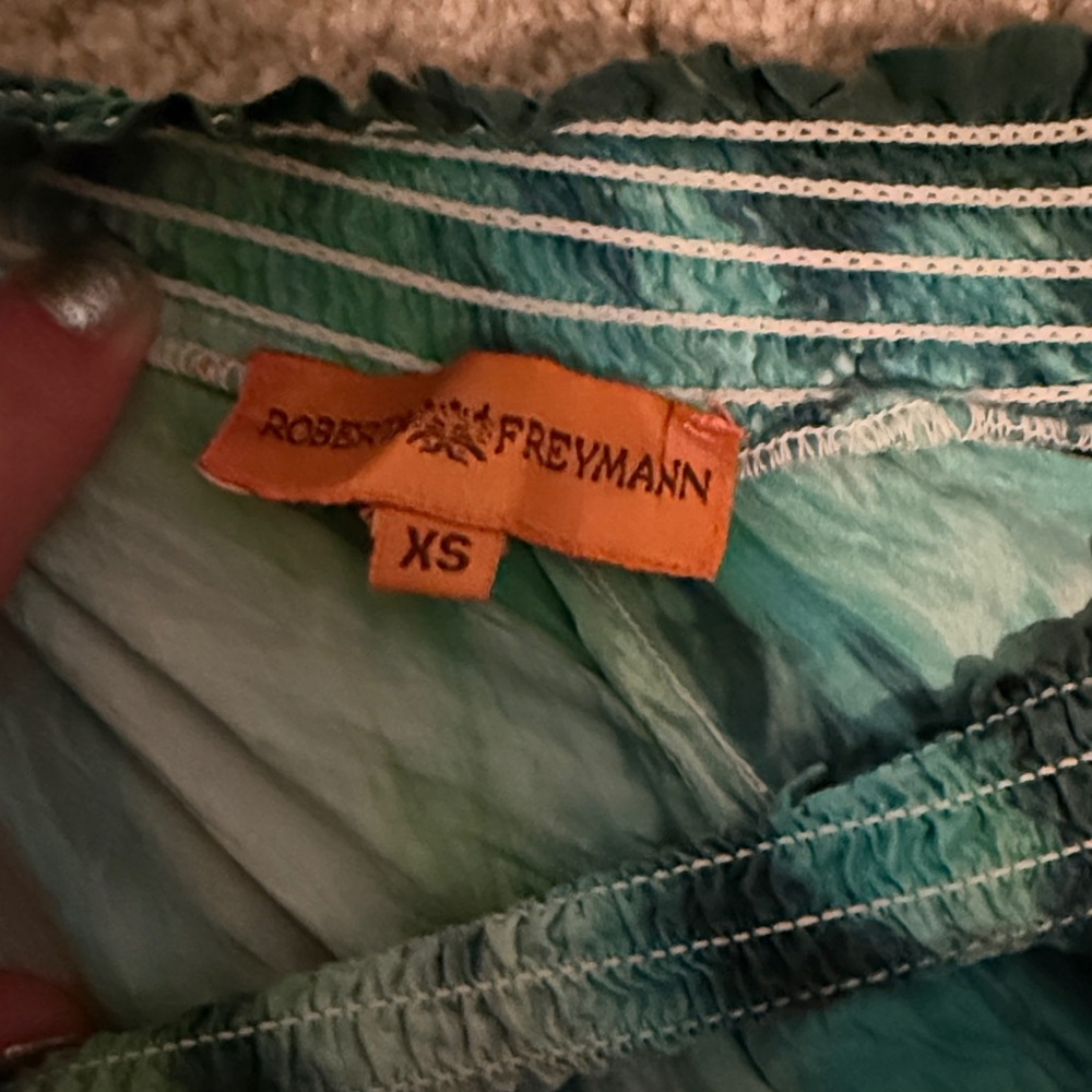 Tie-Dye Wide-Leg silk Pants - Picture 2 of 3